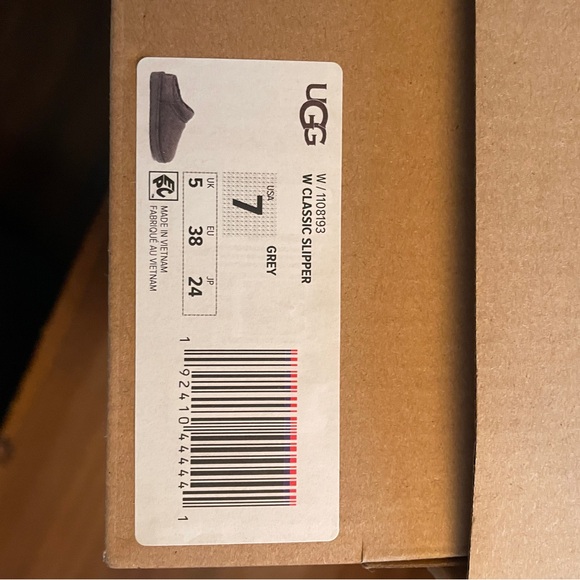 UGG Gray Suede Slippers - Picture 4 of 4